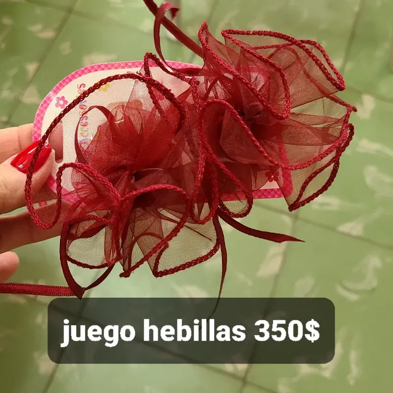 Juego hebillas marron 