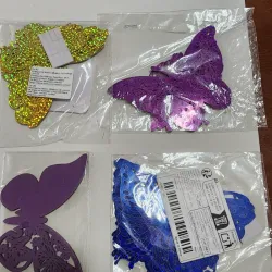 Mariposas metalizadas 3D 