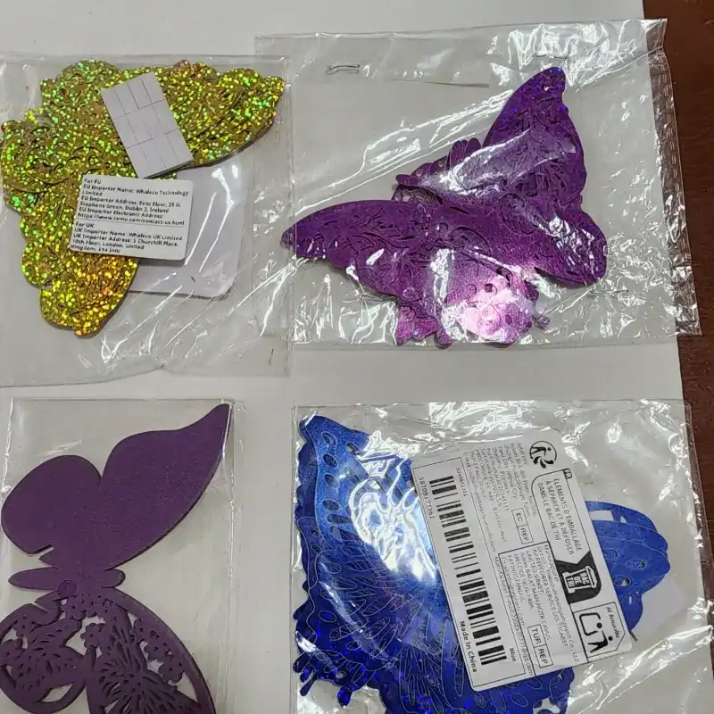 Mariposas metalizadas 3D