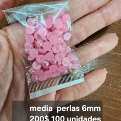 Medias perlas de 6 mm