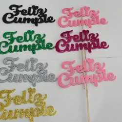 Topers troquelados feliz cumpleanos 