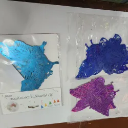 Paquete de 12 mariposa  metalizadas