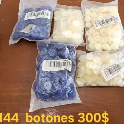 Paquete  de botones 144 unidades