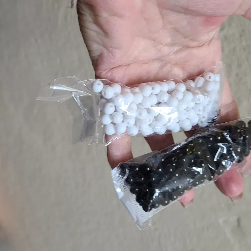 Perlas 6mm sin brillo 155 unidades