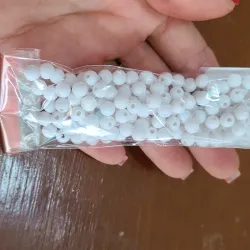 Perlas 6mm sin brillo 155 unidades 