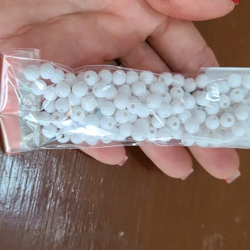 Perlas 6mm sin brillo 155 unidades 