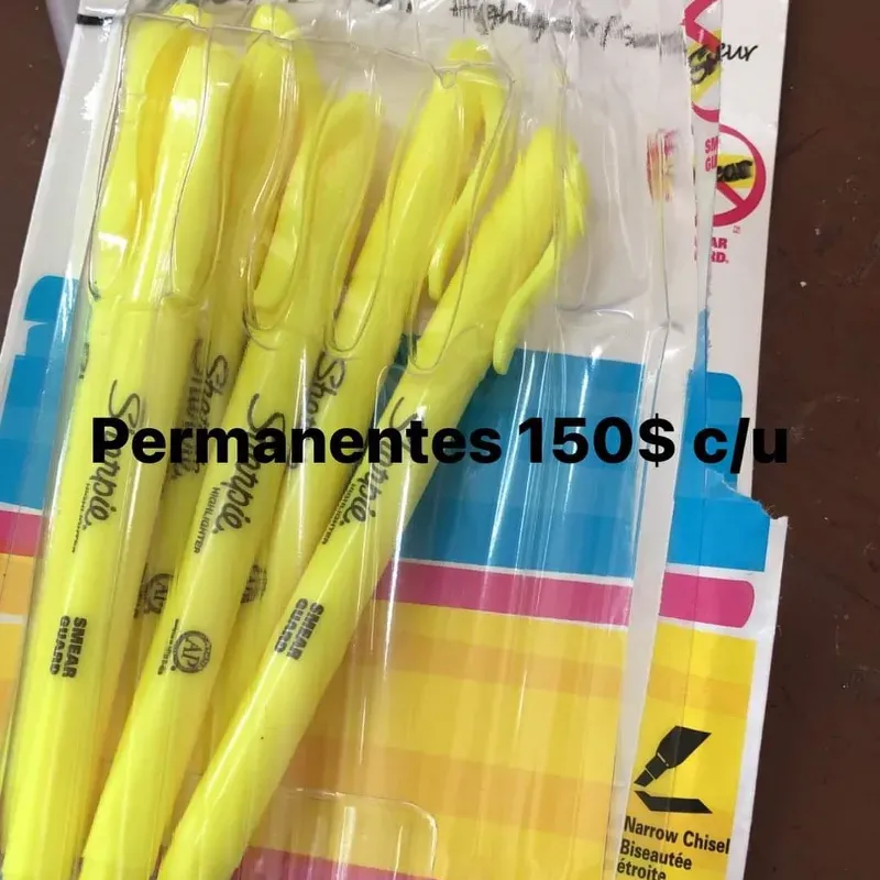 Plumones permanentes