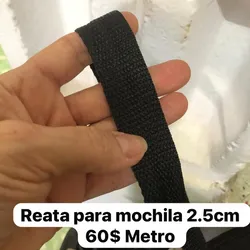 Reata. Cinta para mochila o maletín 2.5 cm sncho