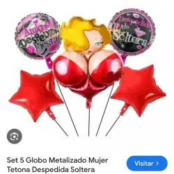 Set d globos metálicos despedida de soltera 