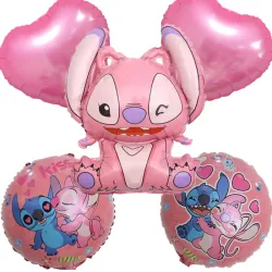 Set de globos Stich y Angel 