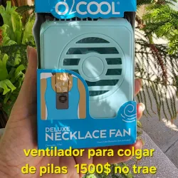 Ventilador de pilas para colgar cuello