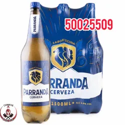 Cerveza Parranda 1500 ,6unidades 