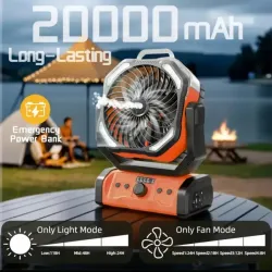 Ventilador Recargable F6 de 20,000mAh 