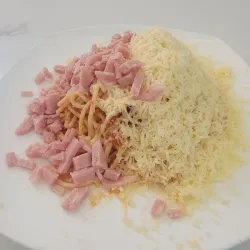 Espaguetis Jamón/Gouda