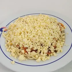 Espaguetis/ Queso Blanco