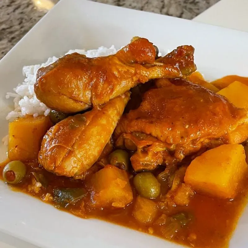 Pollo en sobre uso