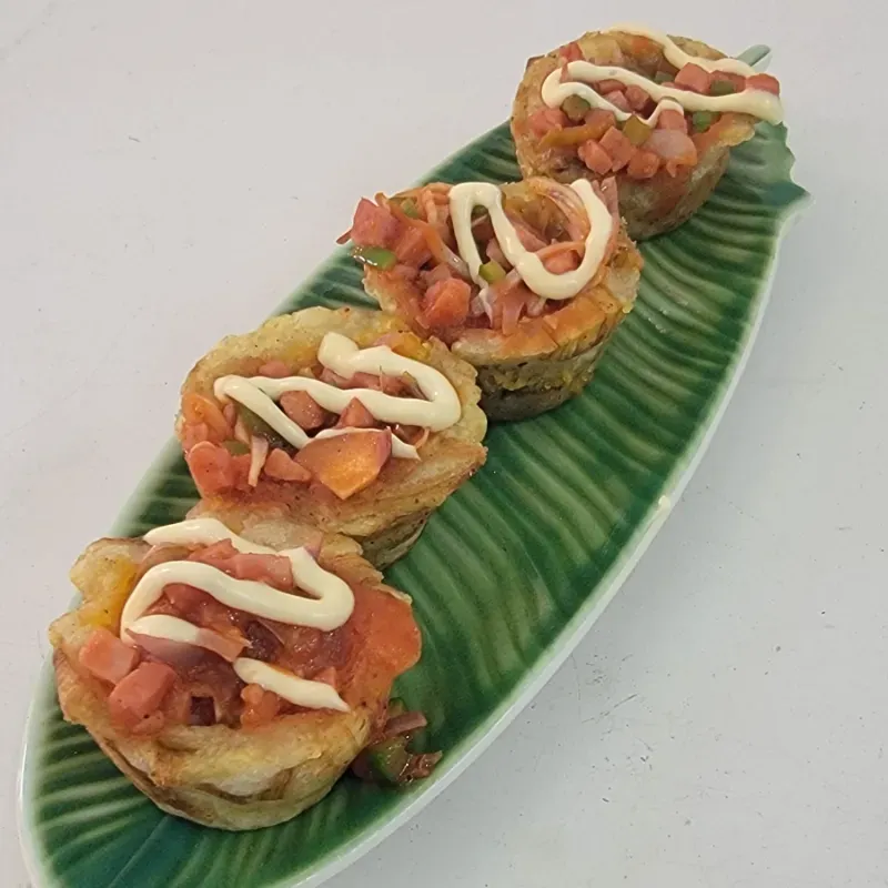 Tachinos Rellenos con Jamón 