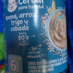 Cereal ( Avena, arroz, trigo y cebada)