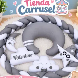 Protector de cuna con conjin de lactancia