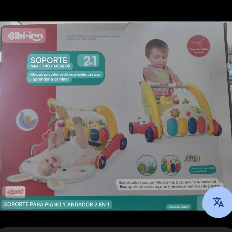 Soporte para piano y andador