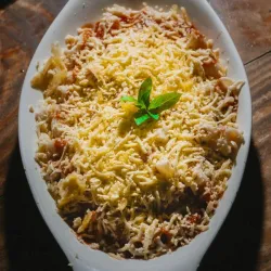 Spaghettis de Jamón y Queso