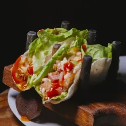 Tacos de Jamón y Queso Houda/Vegetales