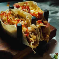 Tacos de Pollo y Vegetales