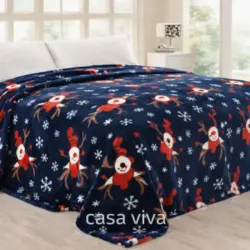 Colcha navideña 180x220