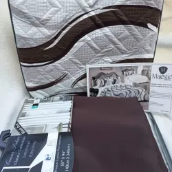 Combo sobrecamas king+cortinas #8