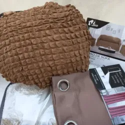 Combo sofá+cortina carmelita