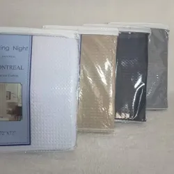 Cortina de baño waffle 72" x 72"