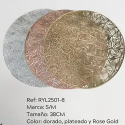 Doyle Individual Metalizado (6 piezas) circular