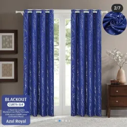 Juego de cortina tapa sol Royale con diseño