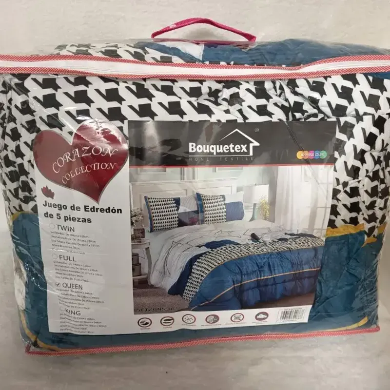 Juego de Edredón 5 piezas Queen