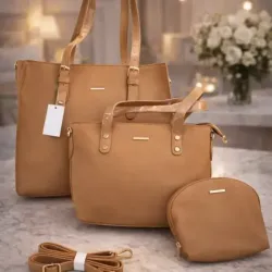 SET DE CARTERAS 3 PIEZAS (BOLSO + CARTERA + CROSSBODY)