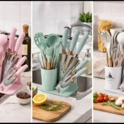 Set de Utensilios de Cocina de Silicona — 19 Piezas