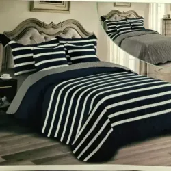 Sobrecama reversible estampada full