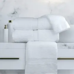 Toalla blanca 100% algodón 76x152cm