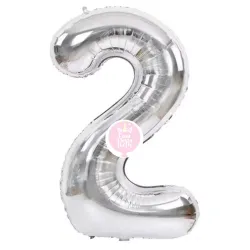 #2 plateado de 16"