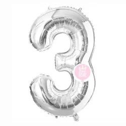 #3 plateado de 16"