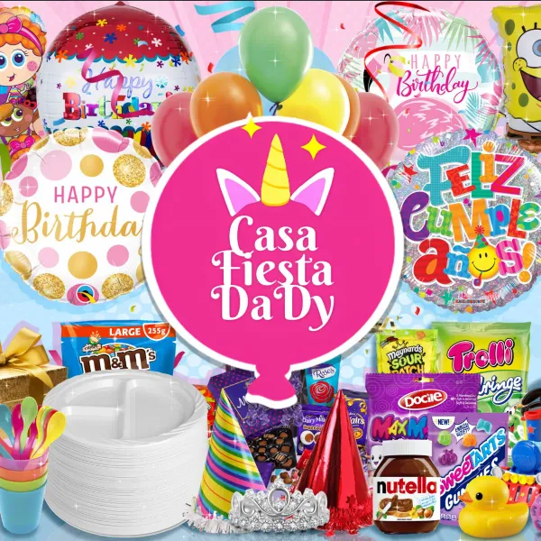 Tienda de artículos de fiesta donde podrá encontrar decoraciones temáticas para toda ocasión, juguetes, regalos, artículos desechables y mucho mas.. compre todo en un mismo lugar y a los mejores precios