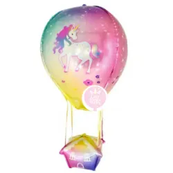 Globo aerostático de unicornio de 18"