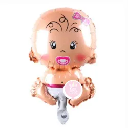 Globo de bebé rosado de 14"