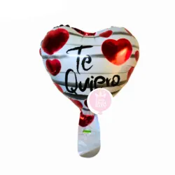 Globo de corazón con diseño de 5" 04