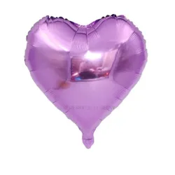 Globo de corazón lila de 10"