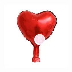 Globo de corazón rojo de 5"