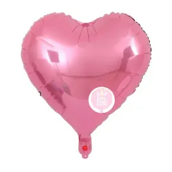 Globo de corazón rosado claro de 10"
