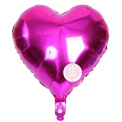 Globo de corazón rosado oscuro de 18"