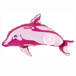 Globo de delfín rosado de 40"