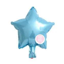 Globo de estrella azul claro de 10"